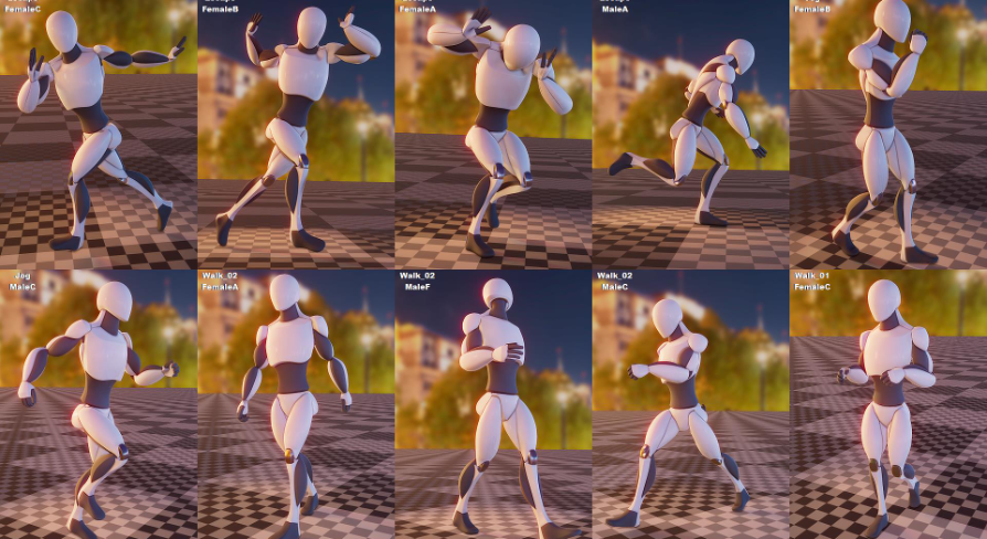 Jog, Walk, Escape：アニメーション - UE マーケットプレイス