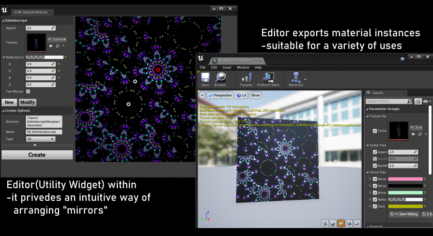 Kaleidoscope Designer in Materials - UE Marketplace