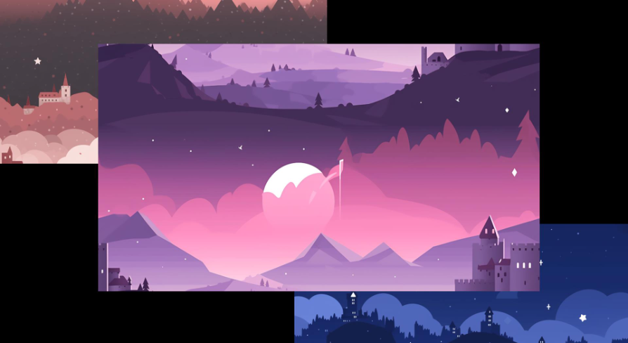 Minimalistic Views Backgrounds in 2D Assets - UE Marketplace