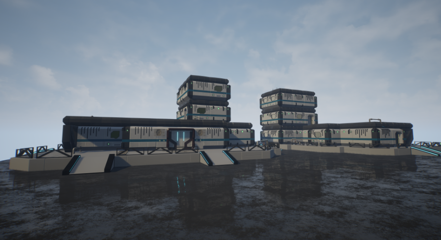 Modular SciFi Building Pack 3：プロップ・小物 - UE マーケットプレイス