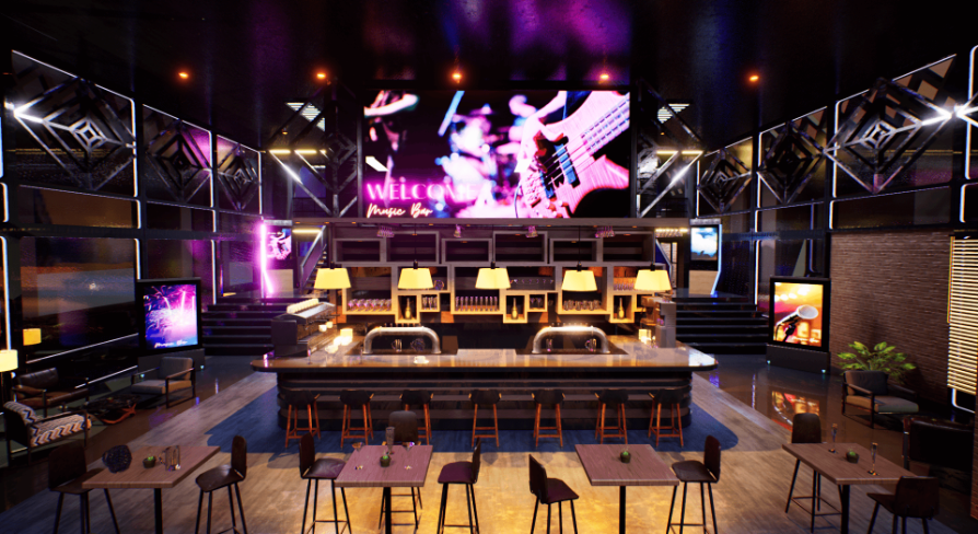 Music Bar in Environments - UE Marketplace