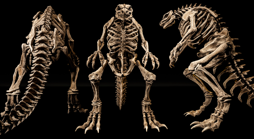 在道具创建的Mysterious Monster Skeleton Props - 虚幻引擎商城