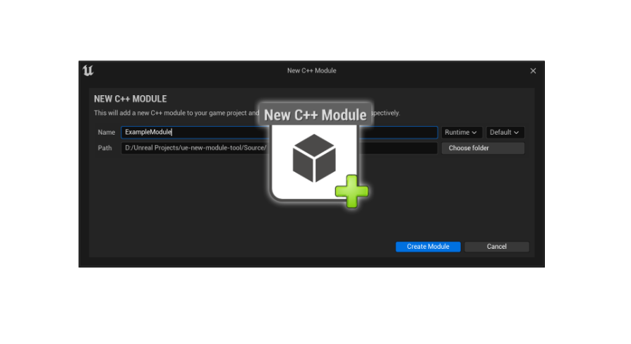 New C++ Module tool in Code Plugins - UE Marketplace