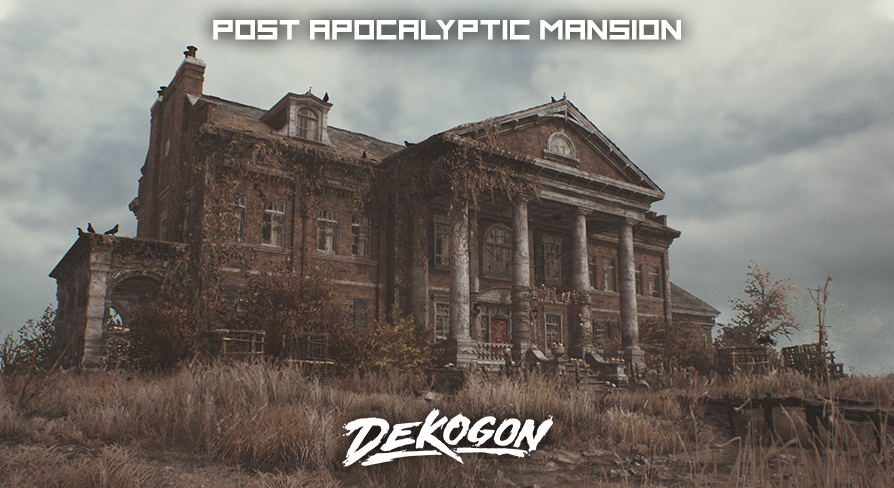 Post Apocalyptic Mansion - Albert Manor (Day and Night Lighting) by