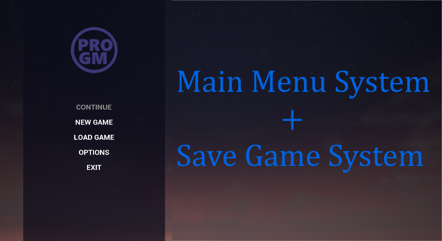 Pro Game Menu in Blueprints - UE Marketplace