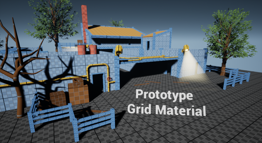 Prototype Grid Material in Materials - UE Marketplace