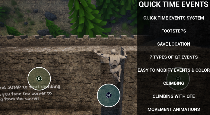 Quick Time Event With Climbing in Blueprints - UE Marketplace