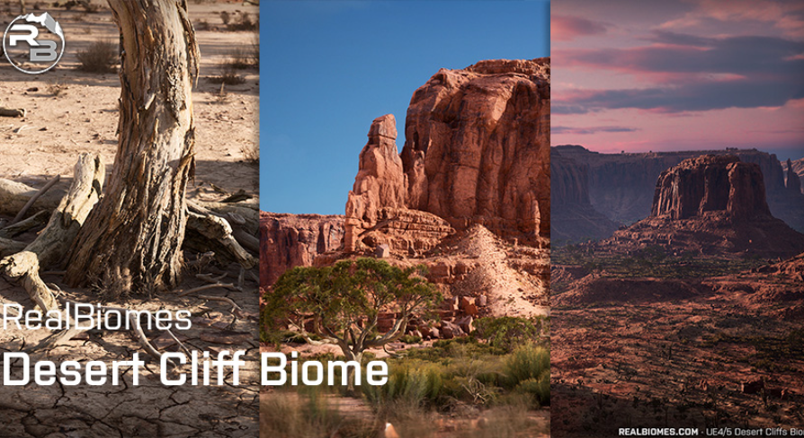 RealBiomes Desert Cliffs Biome in Environments - UE Marketplace