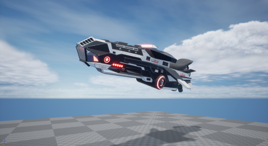SciFi Hoverbike Basic Controller in Blueprints - UE Marketplace
