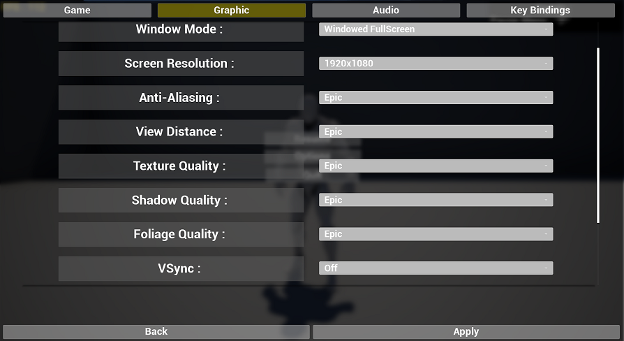 Simple Options System in Blueprints - UE Marketplace
