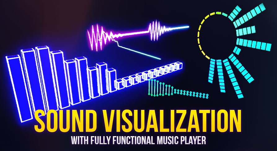 Sound Visualization With Music Player UI in Visual Effects - UE Marketplace