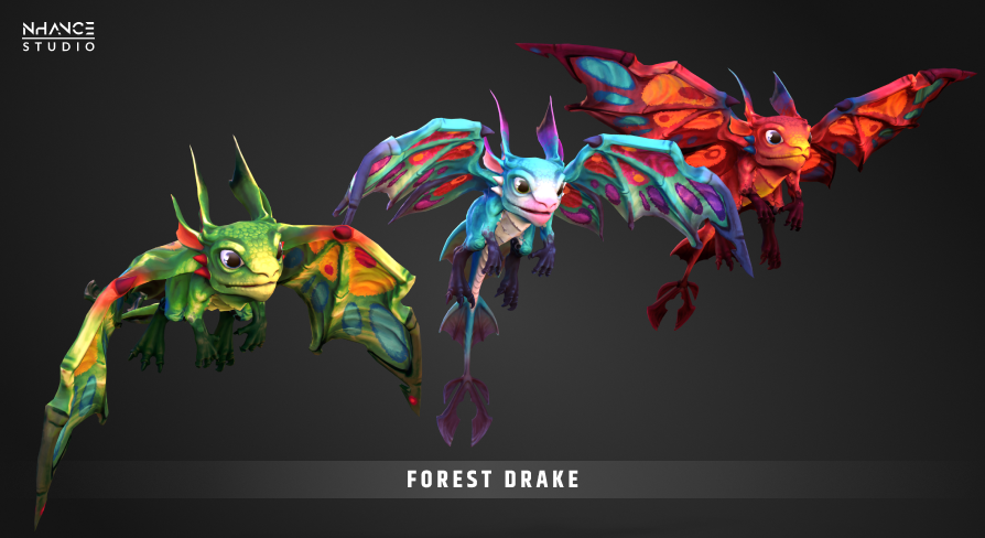 Stylized Forest Drake in Characters - UE Marketplace
