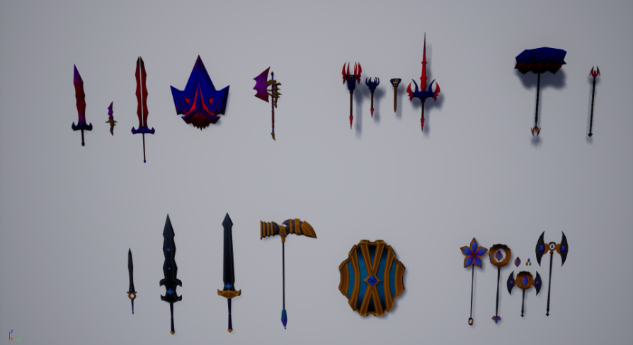 Stylized Good Vs Evil Weapons in Props - UE Marketplace