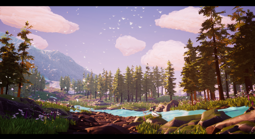 Stylized unreal engine. Пейзажи анрил. stylized forest unreal engine. unreal engine поле. unreal engine the flash.