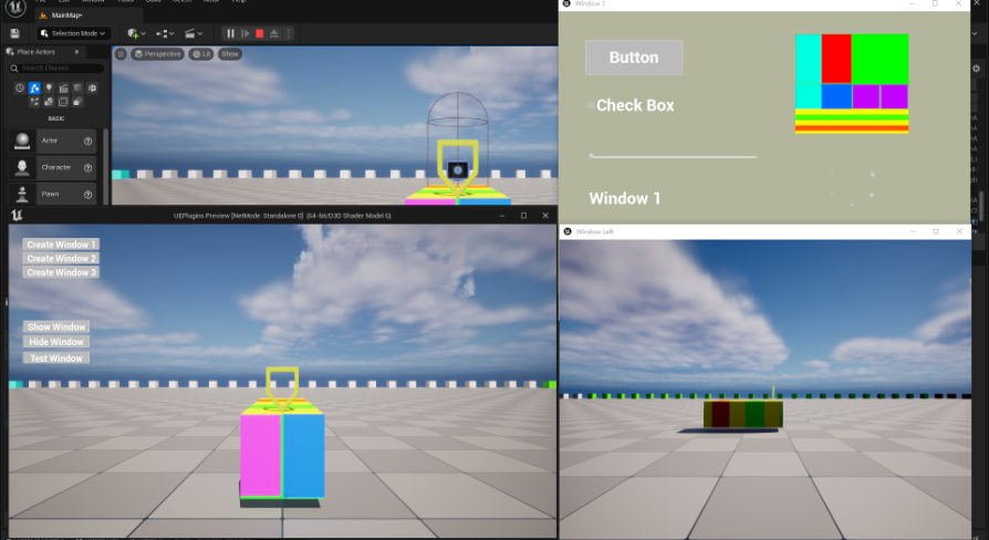 在代码插件创建的UMG Multi Window - 虚幻引擎商城