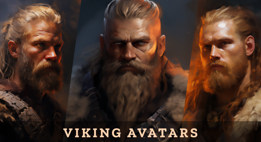 Viking Character Avatars in 2D Assets - UE Marketplace