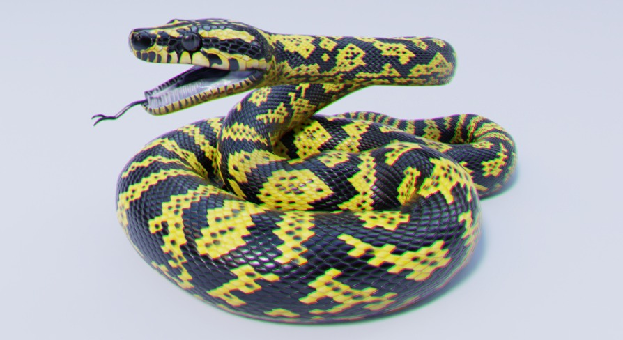 Zebra Jungle Carpet Python in Characters - UE Marketplace