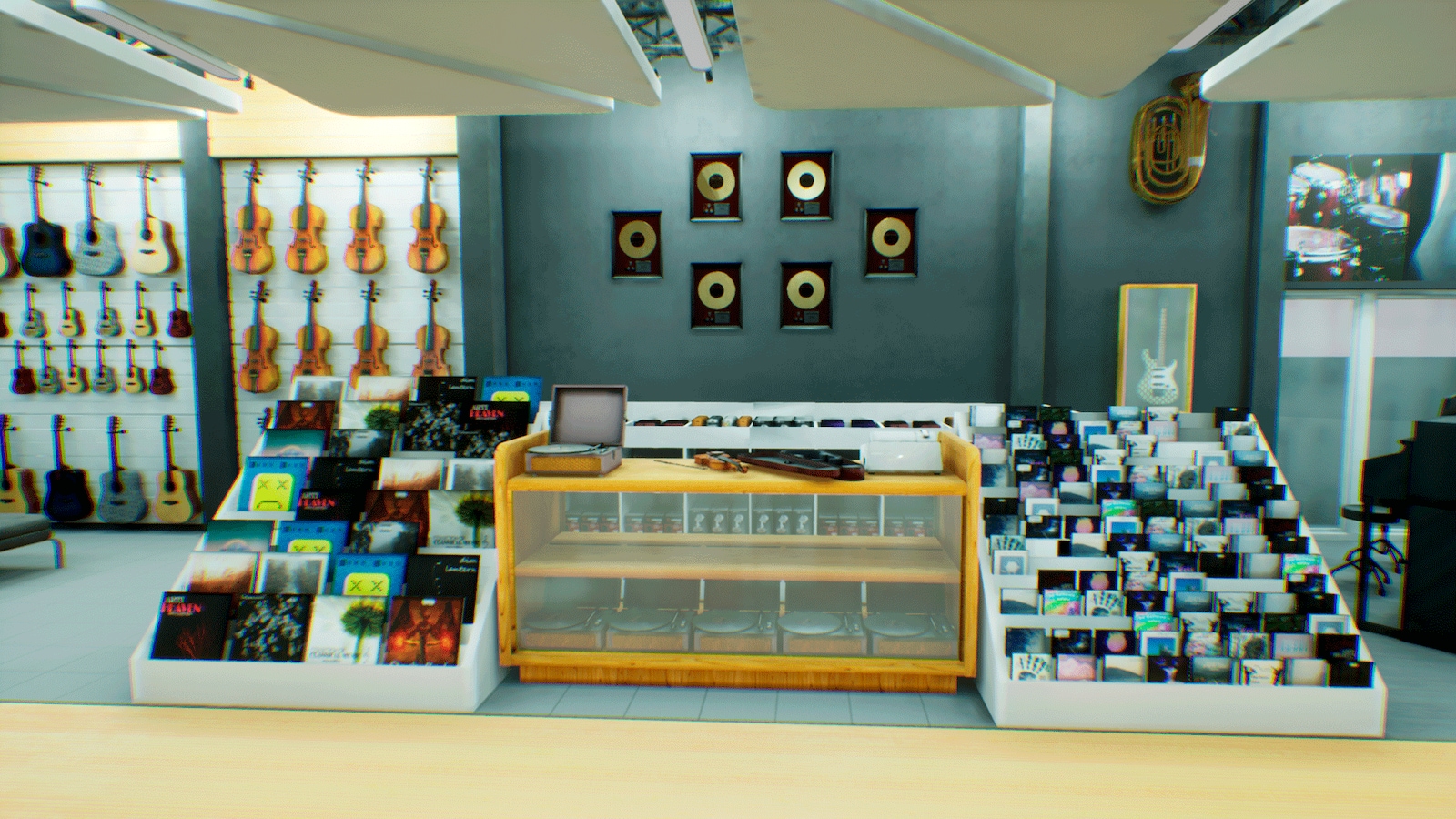 Music store musical instruments and equipment in Environments UE