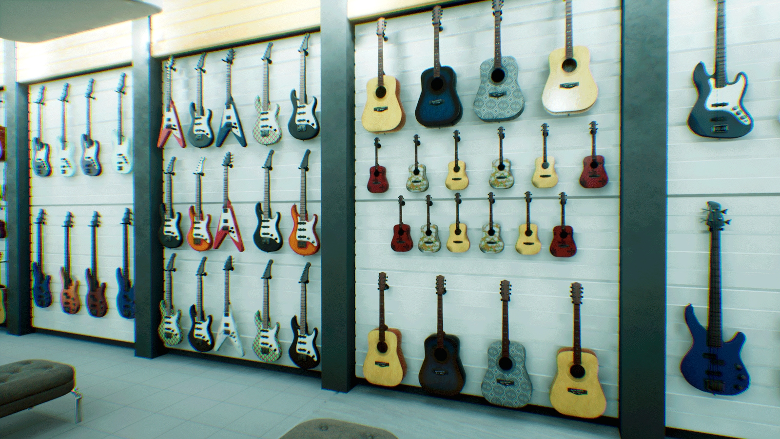 Music store musical instruments and equipment in Environments UE