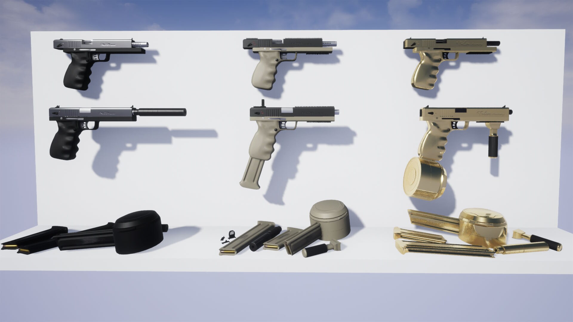 Handgun 'Falcon' in Weapons - UE Marketplace, image size:1920x1080