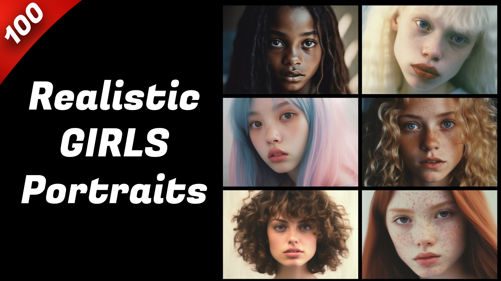 Realistic Girls Portraits