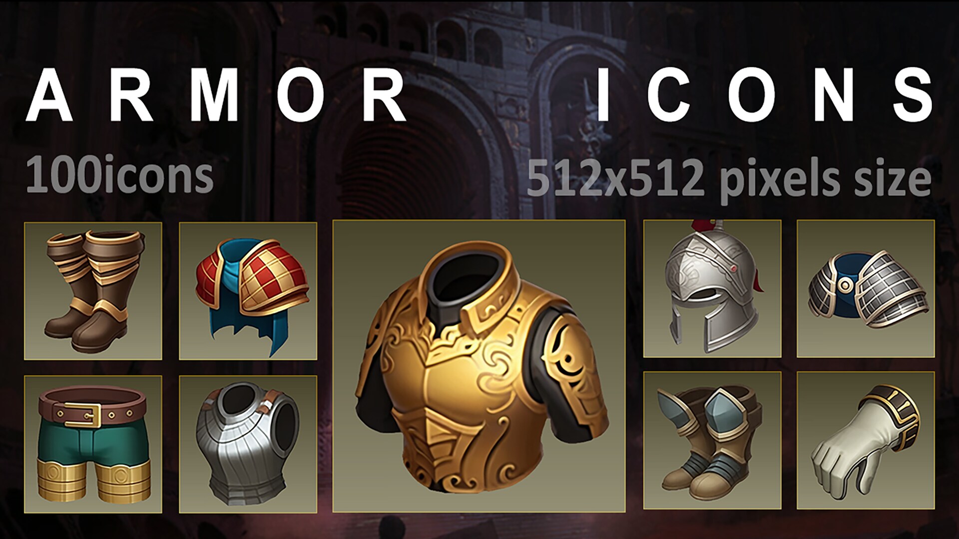 Armor Icons 01 in 2D Assets UE Marketplace