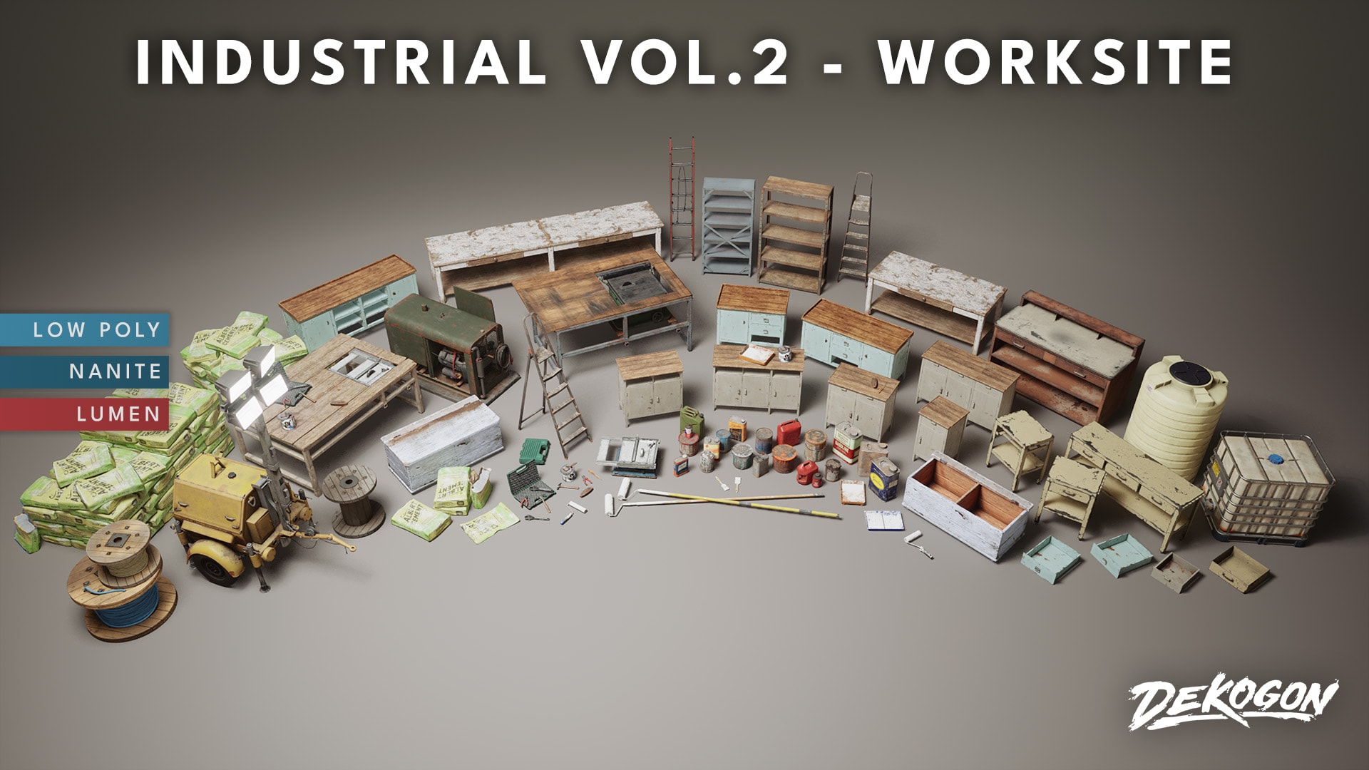 Industrial VOL.2 – Worksite (Nanite and Low Poly)