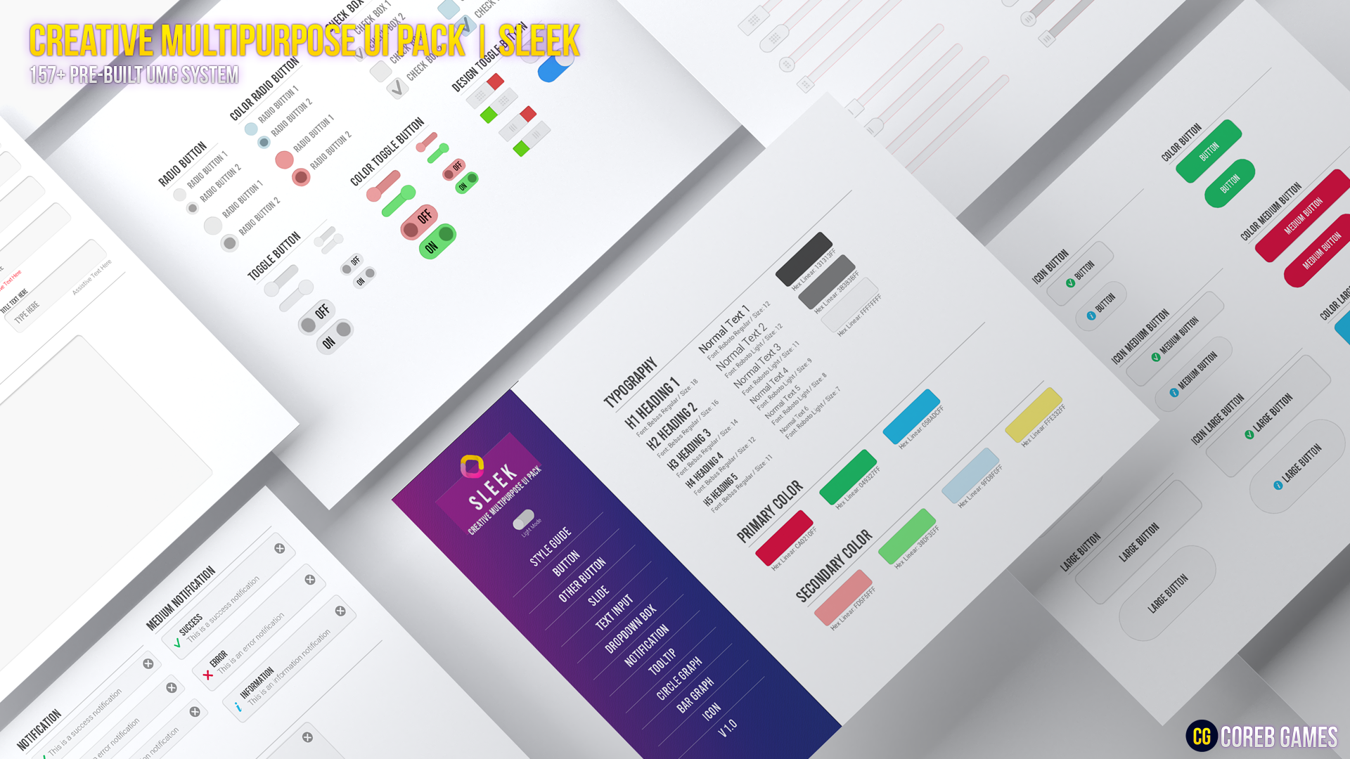 Multi Purpose UI (UMG) Pack - Sleek