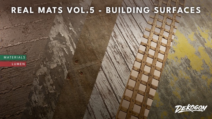 Realistic Materials Vol. 5 - Building Surfaces (50 Materials)