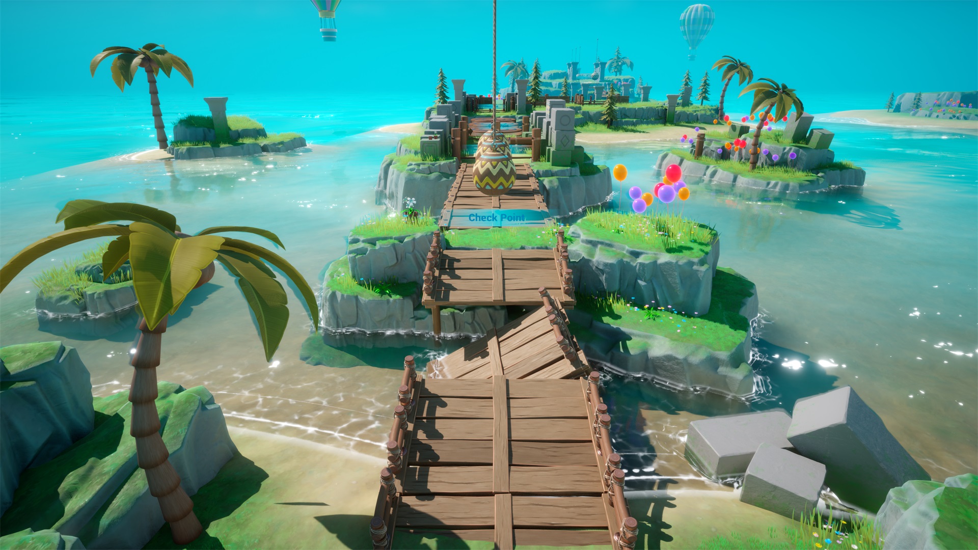 Stylized island and challenge game