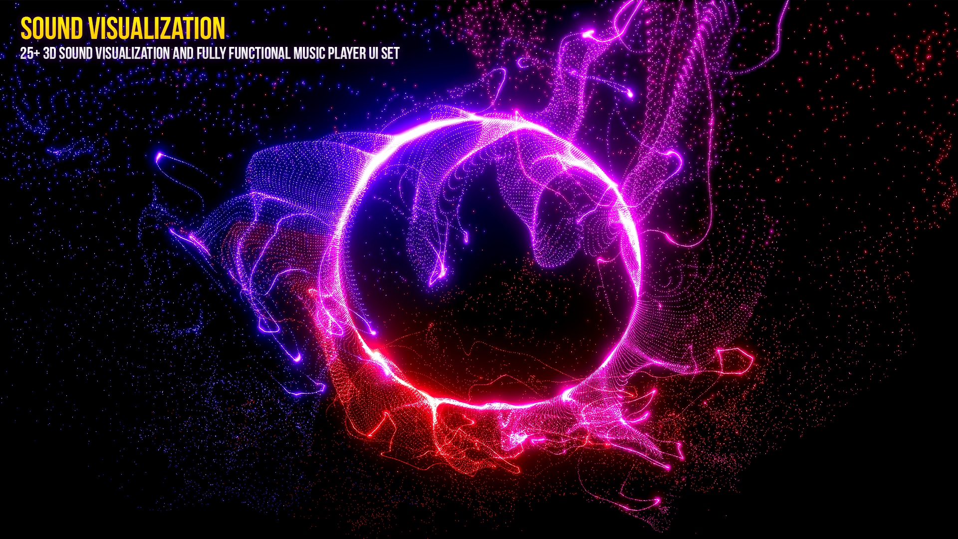 3D Sound Visualization With Music Player UI