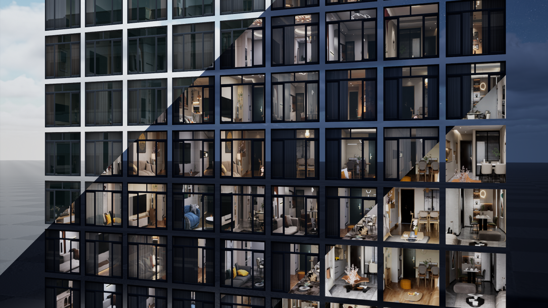 Automatic Parallax Window Material