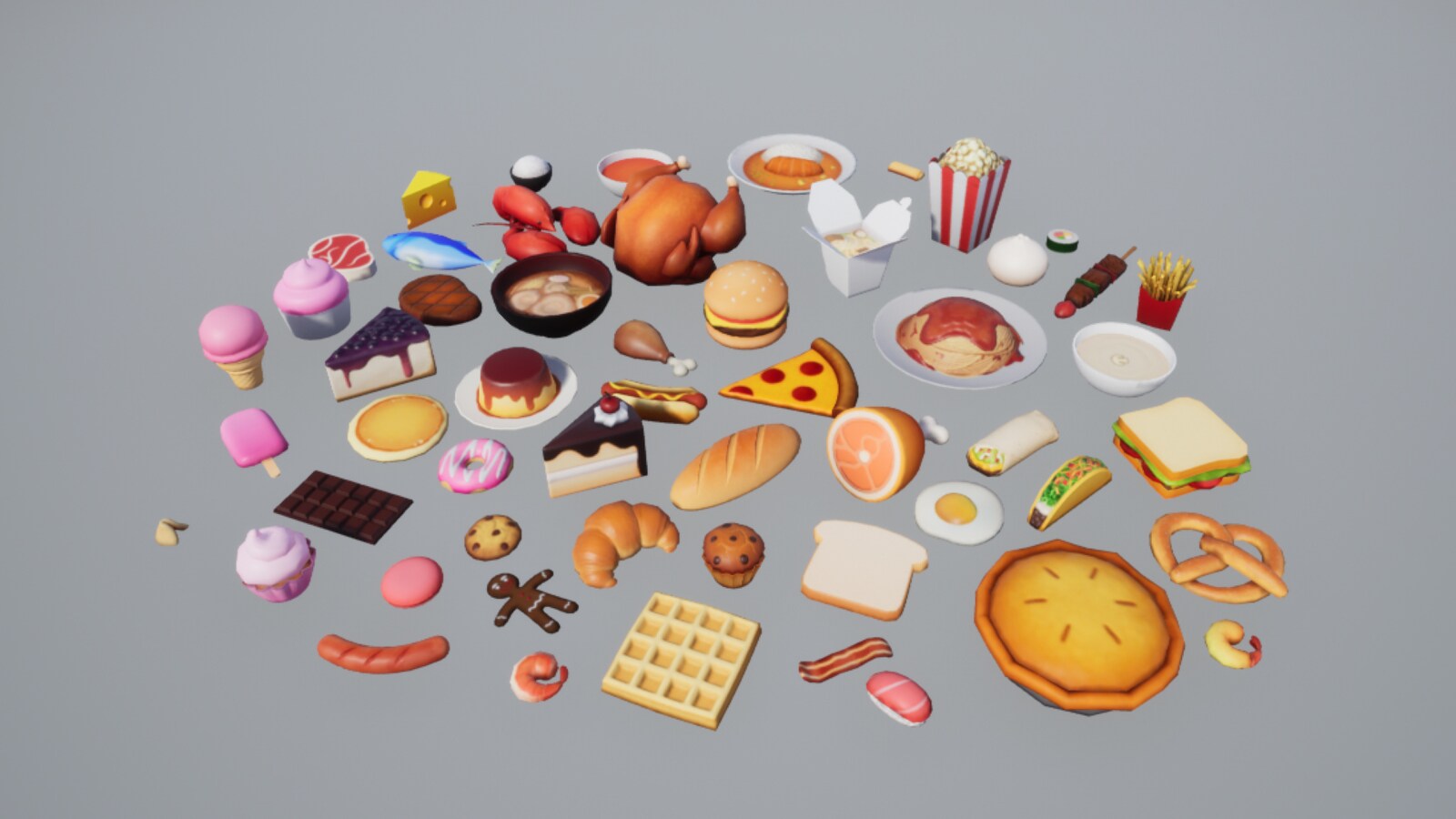 cartoon food pack vol. 1