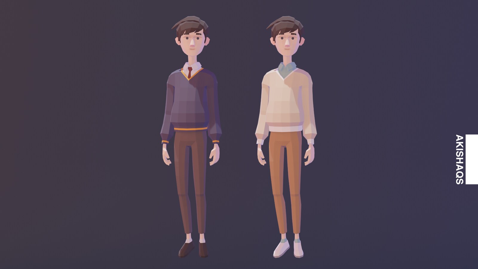 在角色创建的liam - lowpoly character - 虚幻引擎商城