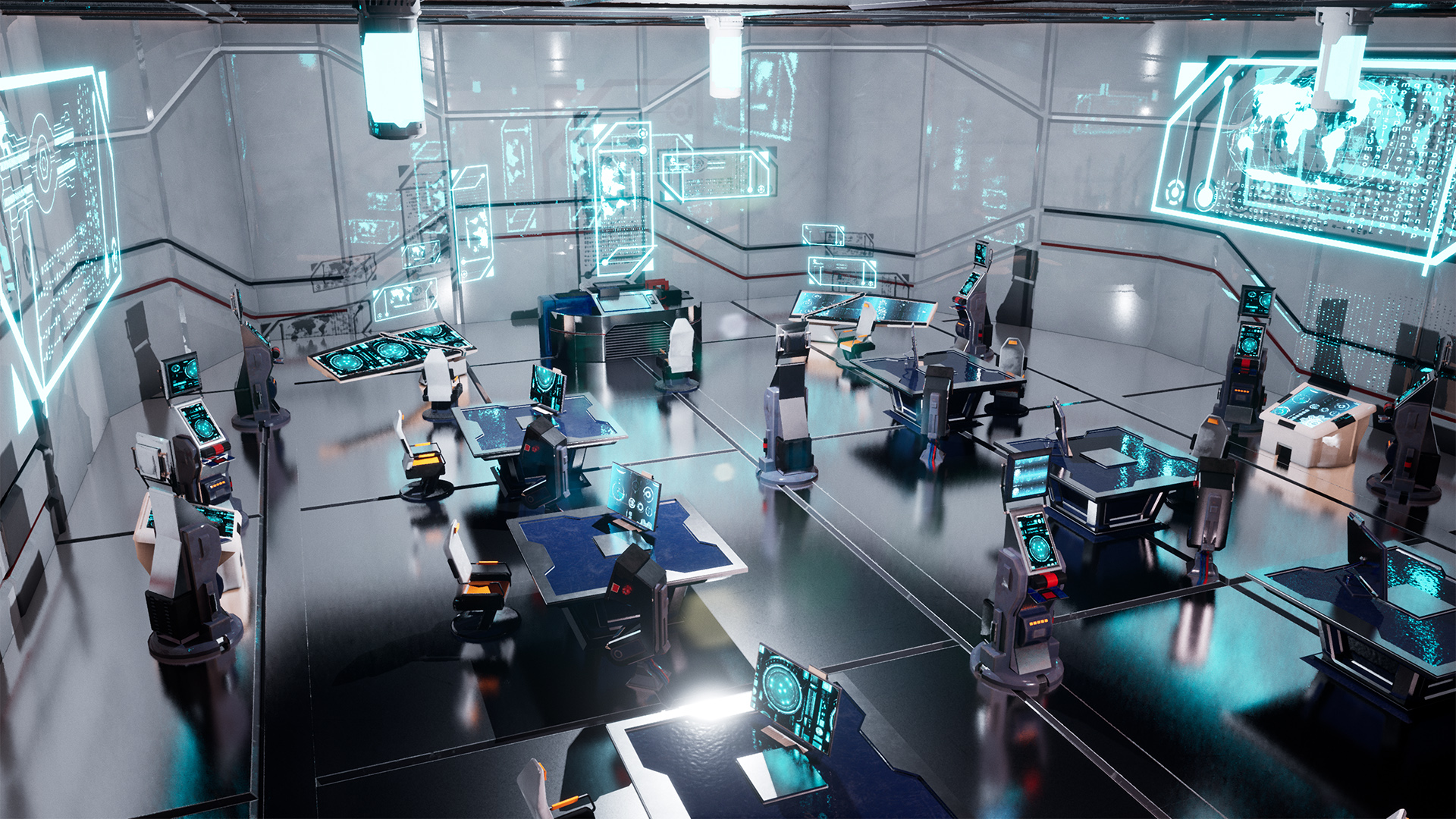 Sci-Fi Office / 16 Assets