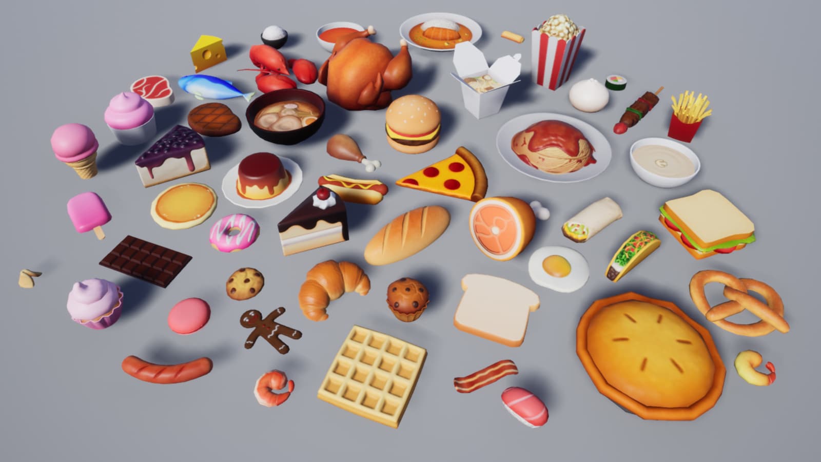 cartoon food pack vol. 1