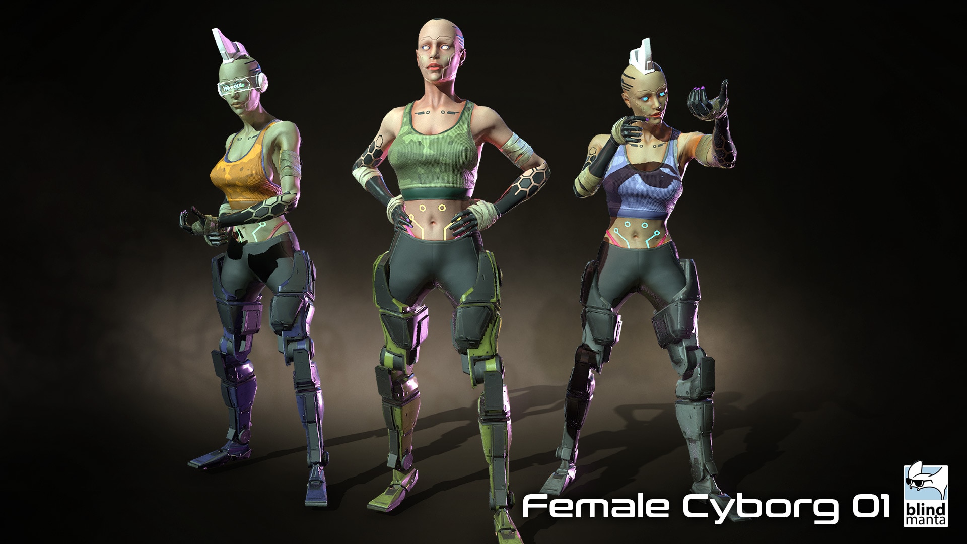 female cyborg