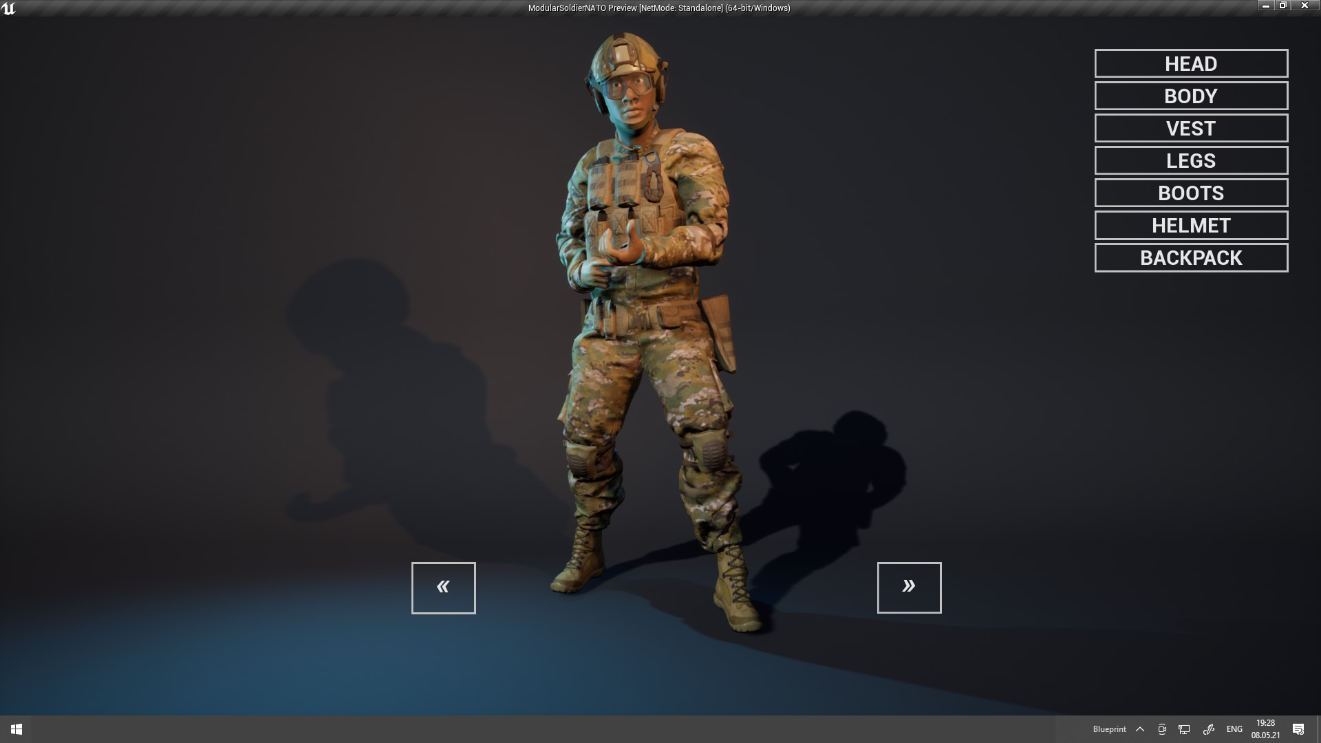 Modular Soldier in Characters - UE Marketplace