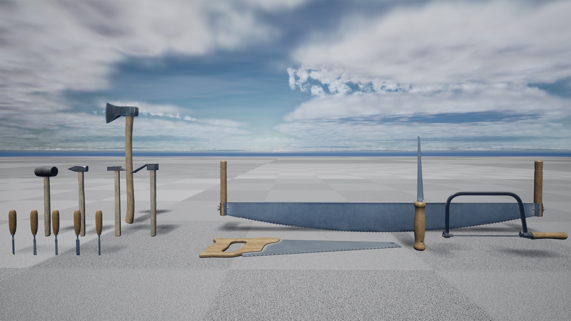 Woodworking Tools in Props UE Marketplace