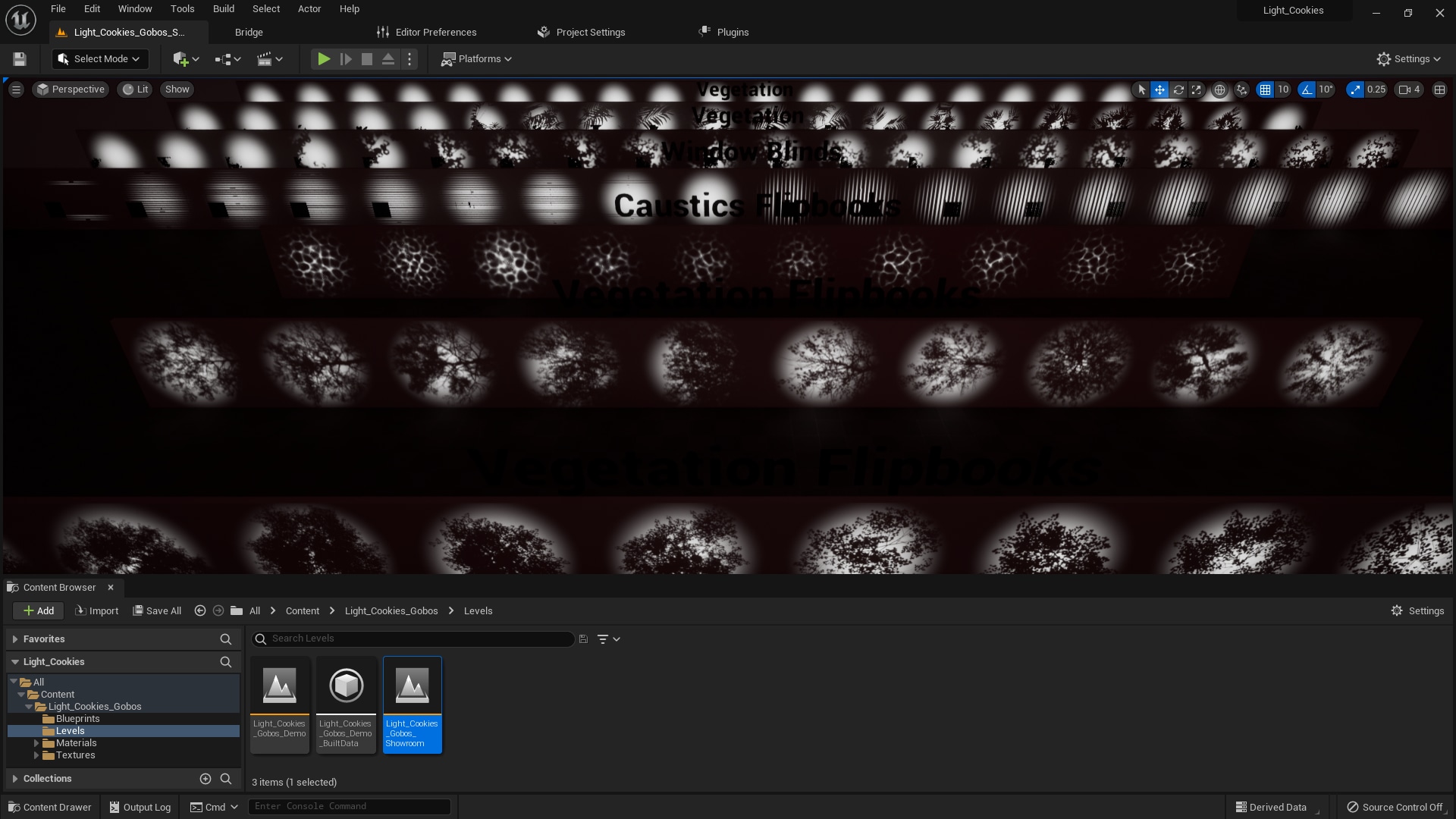 Customizable Light Gobos in 2D Assets UE Marketplace