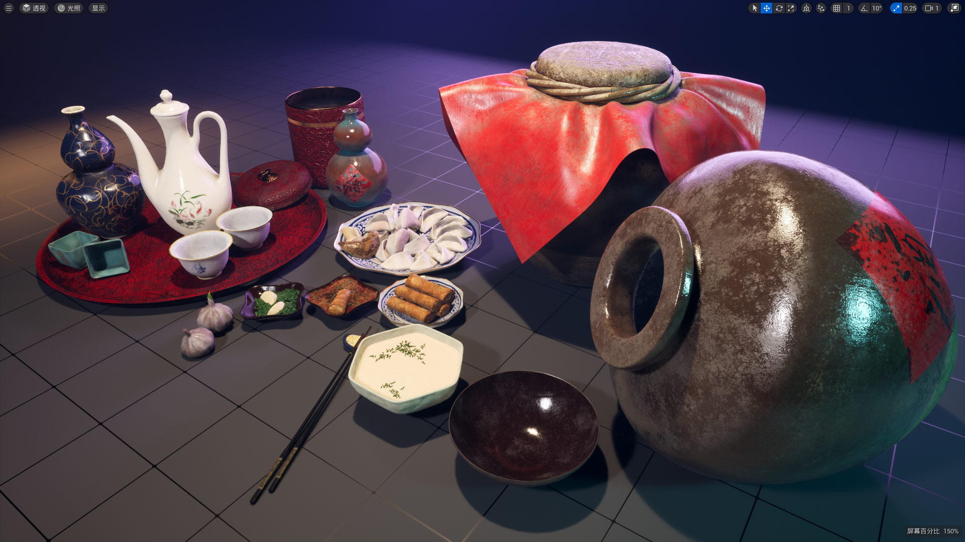 Chinese Wineset & Snack