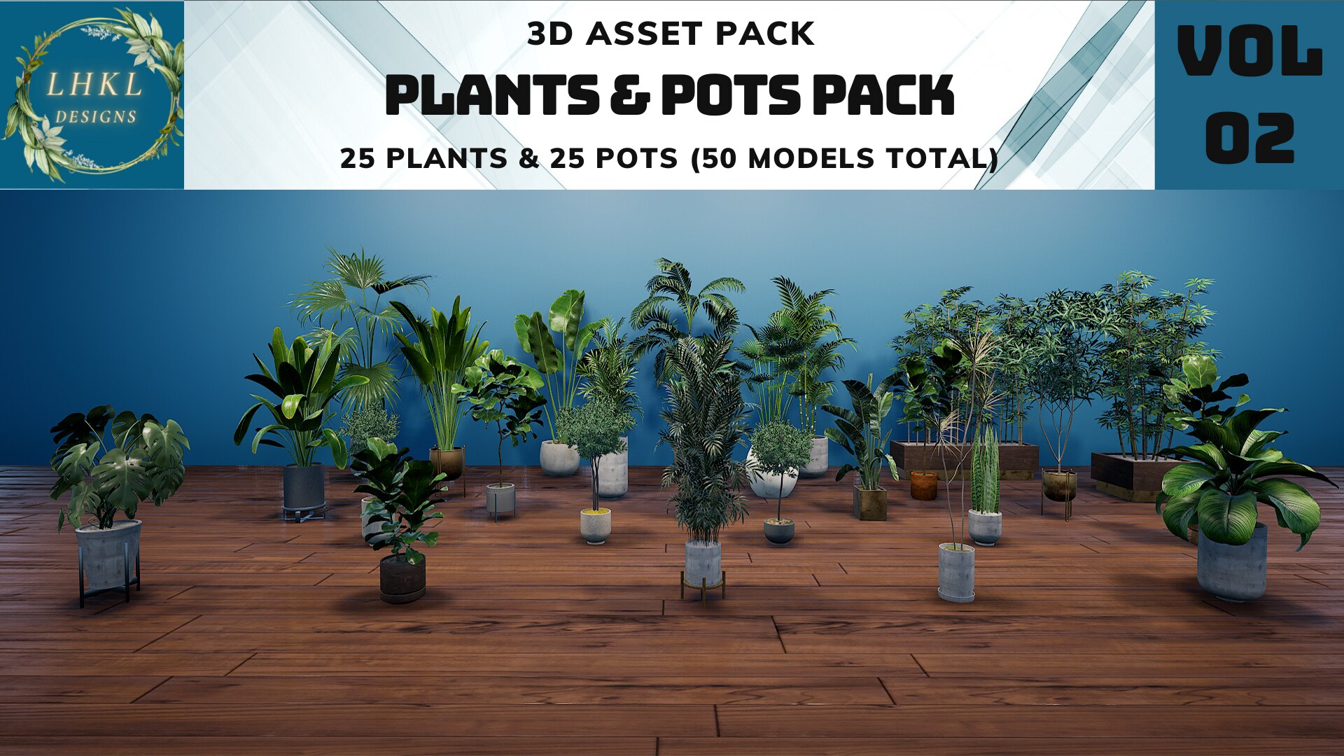 Plant And Pots Pack II in Props UE Marketplace