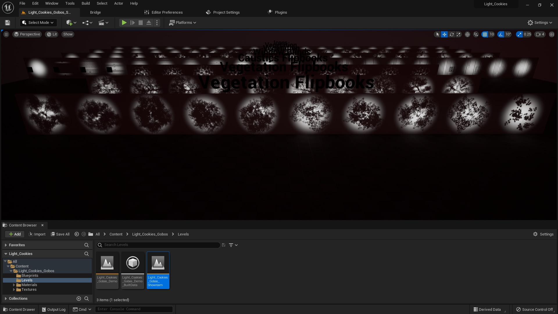 Customizable Light Gobos in 2D Assets UE Marketplace