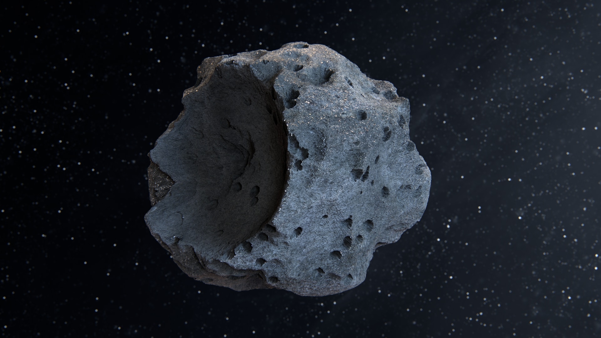 在道具创建的Detailed asteroids highpoly set 虚幻引擎商城
