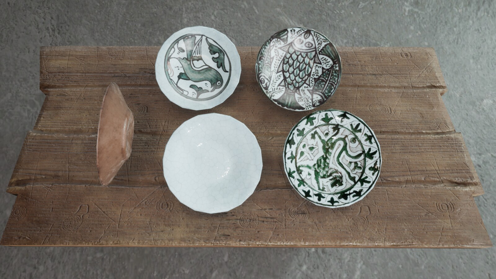 Medieval Kitchen Tableware in Props UE Marketplace