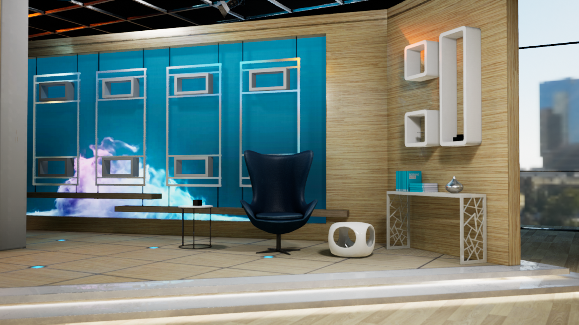 Virtual set Morning show