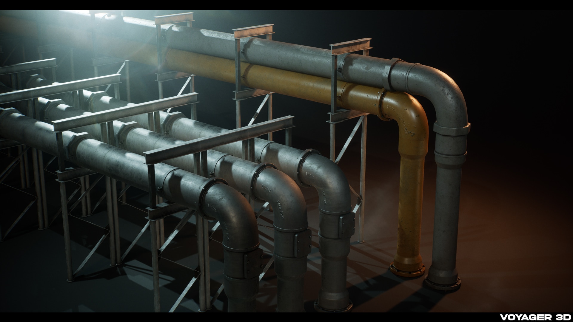 Modular Pipes Pack Vol.01 in Props UE Marketplace