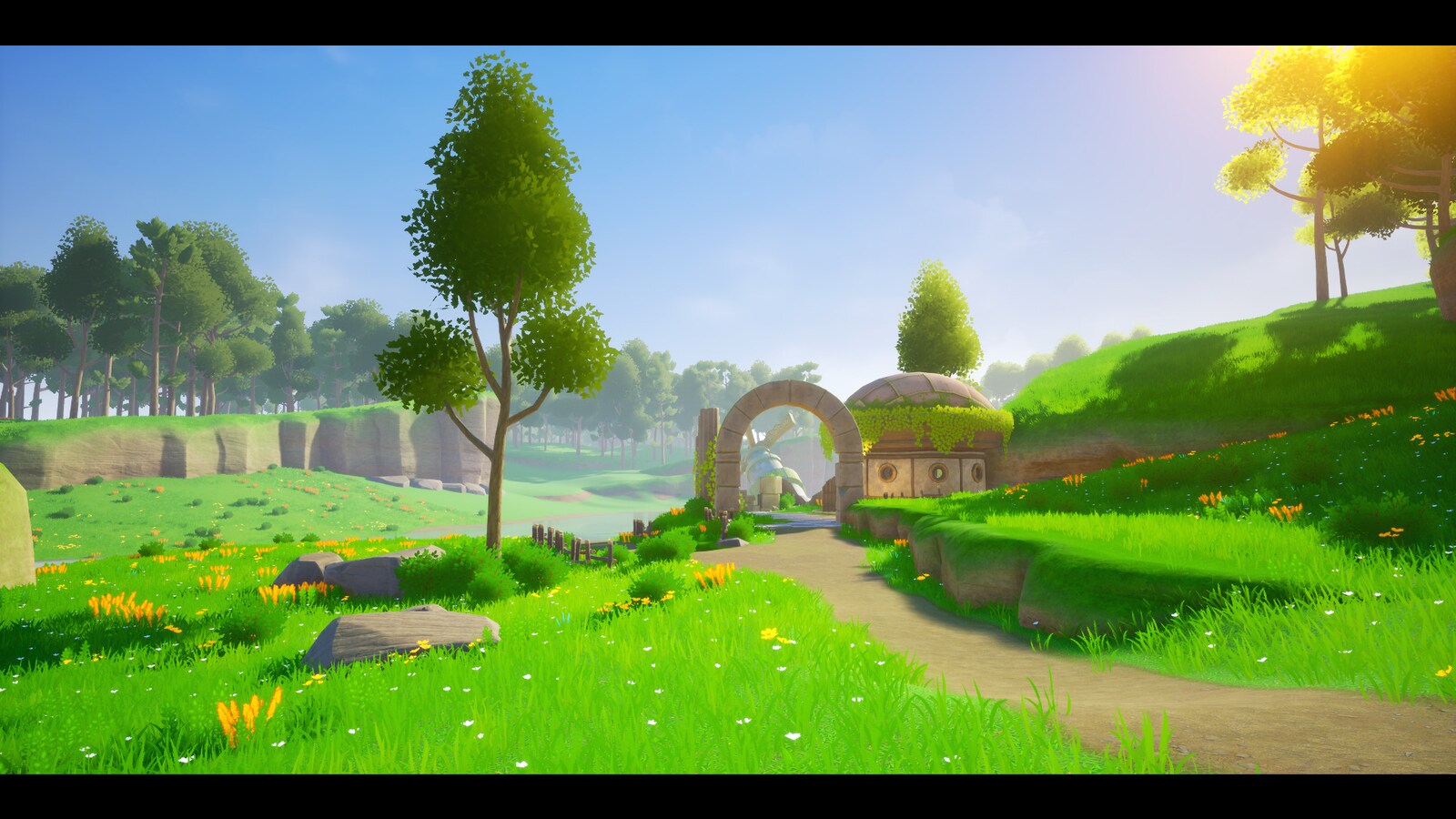 stylized landscape