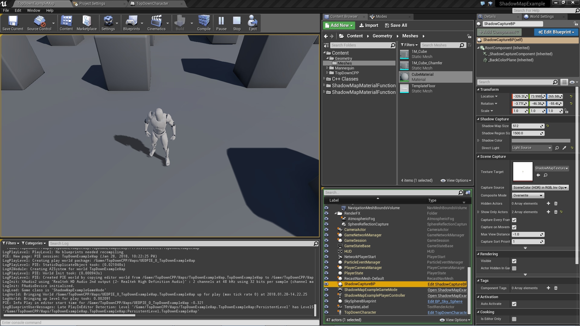 Shadow Map Material Function, 카테고리 코드 플러그인 - UE 마켓플레이스