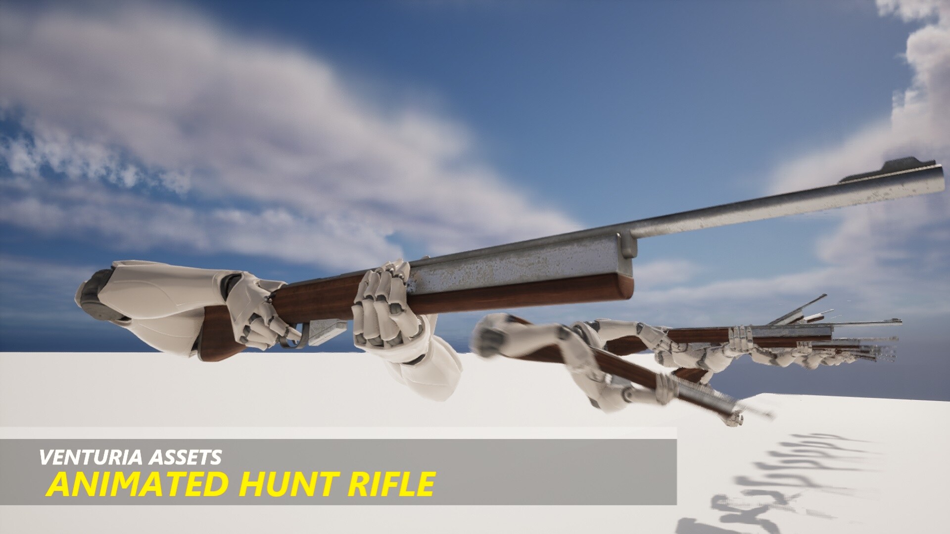 Animated Hunt Rifle, 카테고리 무기 - UE 마켓플레이스